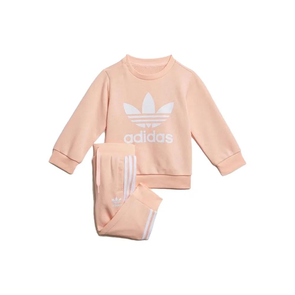 Adidas Originals Crawlers CREW SWEATSHIRT Pink Children Aged 3 7 Years Old (Unisex) Jumpsuits Crawlers H35568