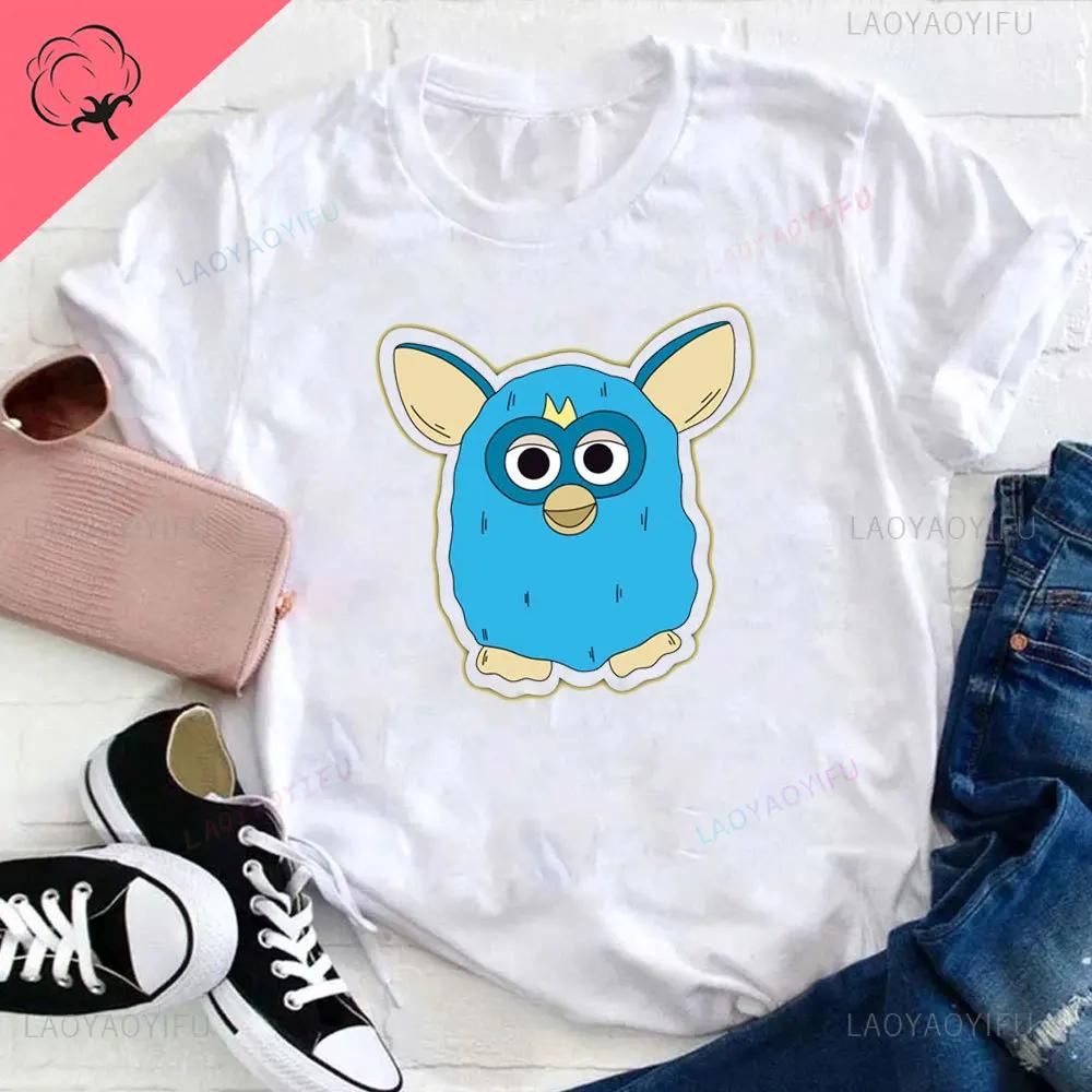 Furby Twilight Volturi New Moon Aro Caius Marcus The Volurby Funny Cartoon Classic Cotton T-Shirt Tee Graphic T Shirts Cotton
