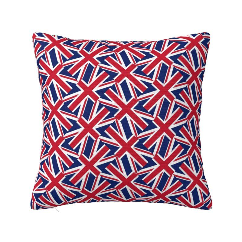 Custom Heart Of British Flag Cushion Covers United Kingdom UK Proud Soft Nordic Pillows Home Decoration