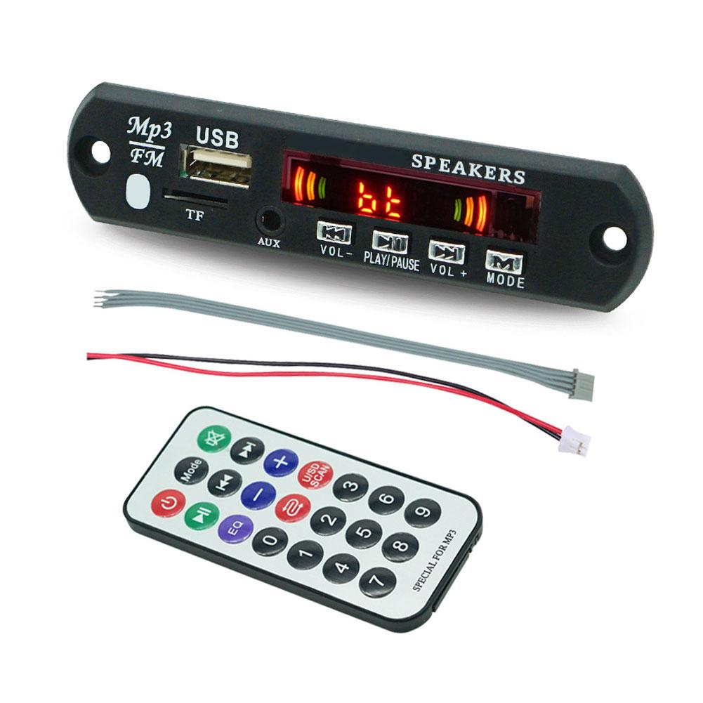 Новый Bluetooth 5.0 MP3-плеер Декодер Плата FM-радио TF USB 3,5 мм AUX-модуль Музыкальный приемник Автомобильный комплект Аудиоусилитель Плата