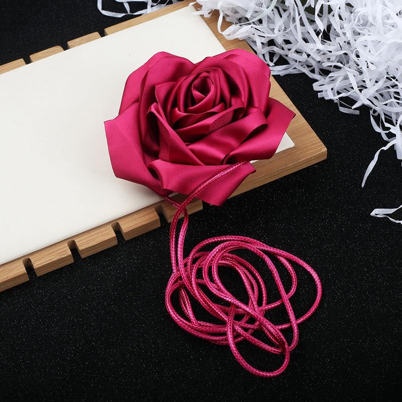 Цветочное колье-чокер для женщин, большие чокеры с цветами роз, цветочное колье-чокер для вечеринки невесты, свадебных летних вечеринок…