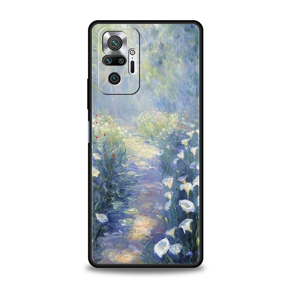 Садовая краска Арт Винсент Ван Гог Чехол для телефона Для Xiaomi Redmi Note 14 13 5G 10 11 12 Pro Plus 4G 14C 13C 12C 10C Черная крышка