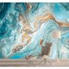Мраморные 3d обои для гостиной, блестящие обои, домашний декор, синие мраморные фрески