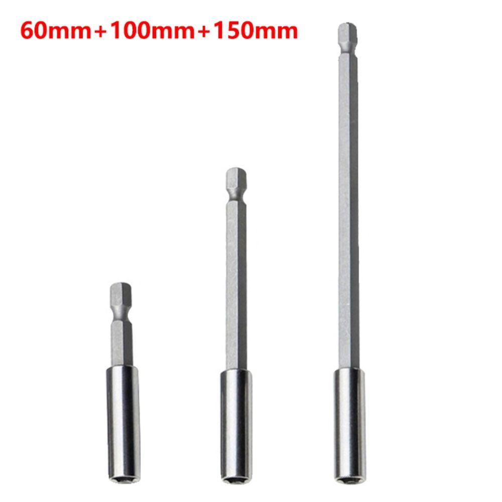 3шт магнитный удлиненный соединительный стержень длинная ручка удлинитель бит удлинитель винтовой бит
