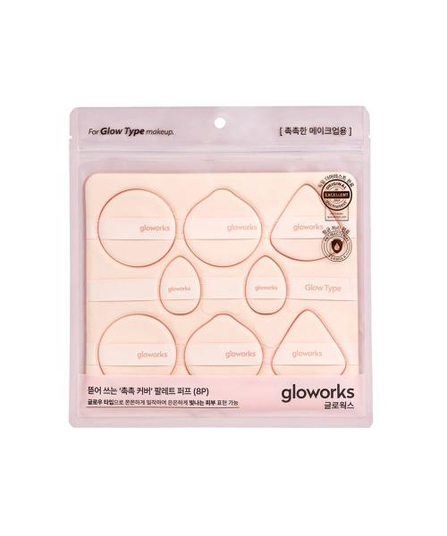Gloworks Палитра-пуф для маскировки несовершенств, оттенок Beige