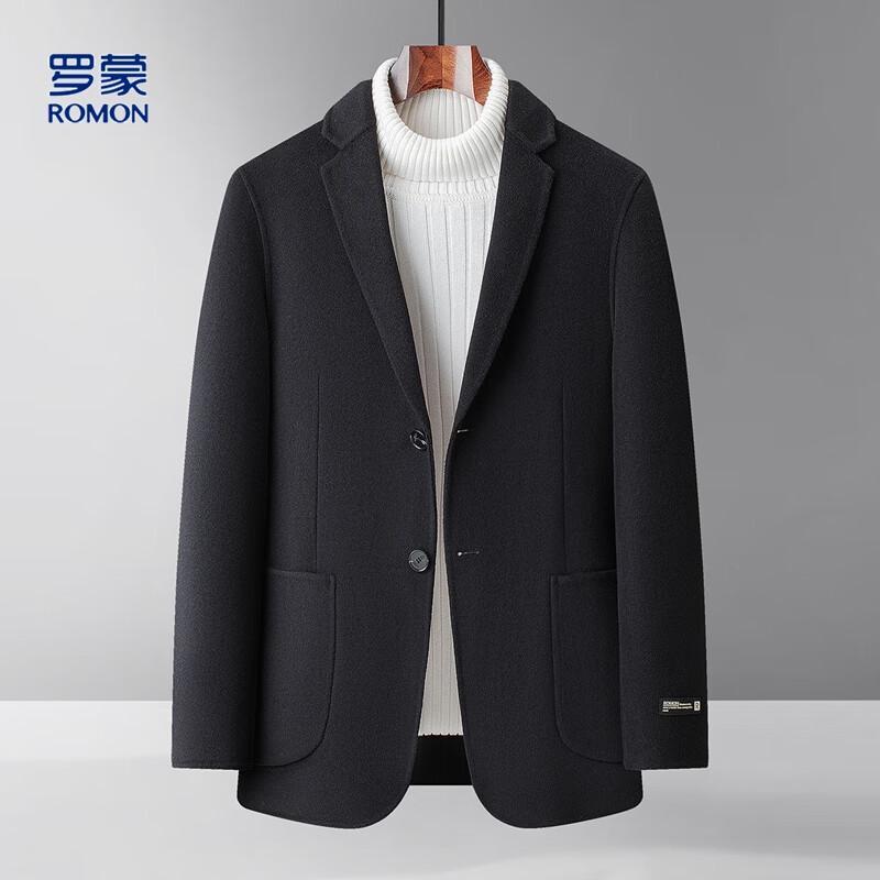 ROMON Мужское полупальто в стиле business casual из смесовой шерсти