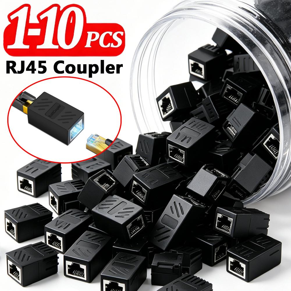 1/5/10 шт. Разъем-муфта RJ45 Ethernet Keystone для кабеля Cat7 Cat6 Cat5, удлинитель, разъемы, гнездо-гнездо, муфта RJ45