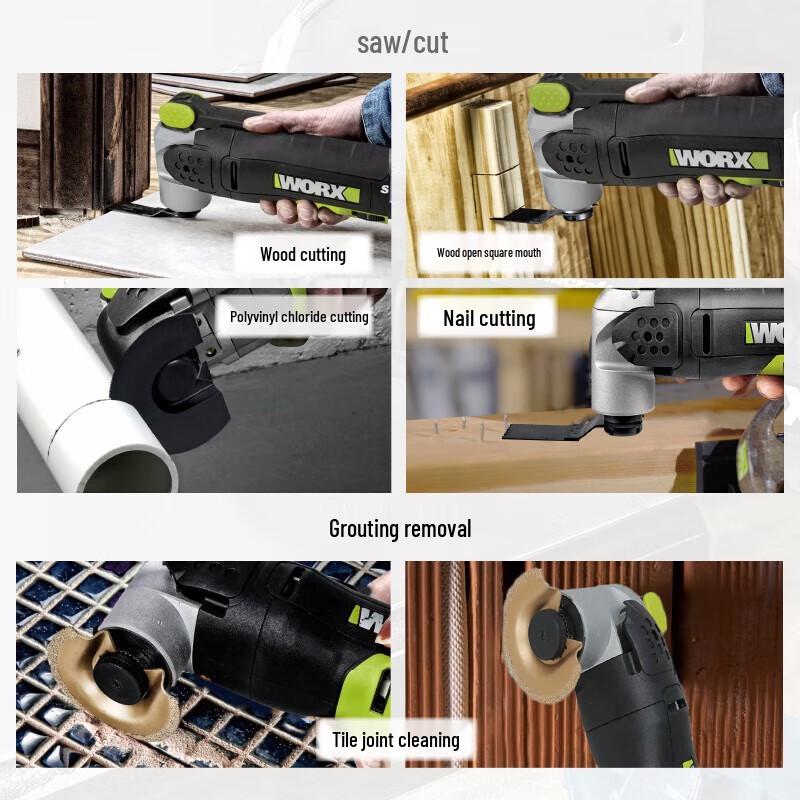 WORX 20V Cordless Oscillating Multi-Tool WE696 CN plug (adapter included)