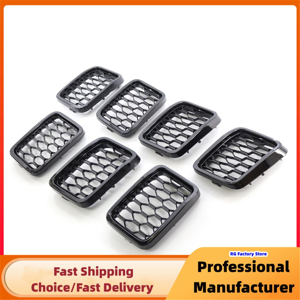 For Jeep Grand Cherokee 2017 2018 2019 2020 2025 Front Bumper Grille Honeycomb Mesh Grill Cover Trim Decor