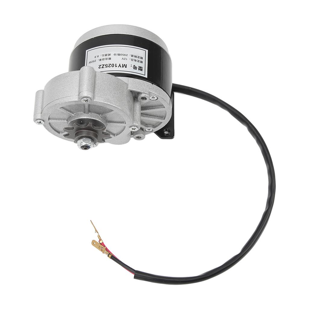 12V 250W MY1025Z2 Gear Reduction Electric Motor Three Wire Controller with Knob Switch Electric Bike Modification Kit