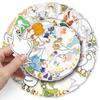 50 милых мультяшных наклеек с белыми гусями для DIY - Водонепроницаемые для бутылок с водой, блокнотов и телефонов