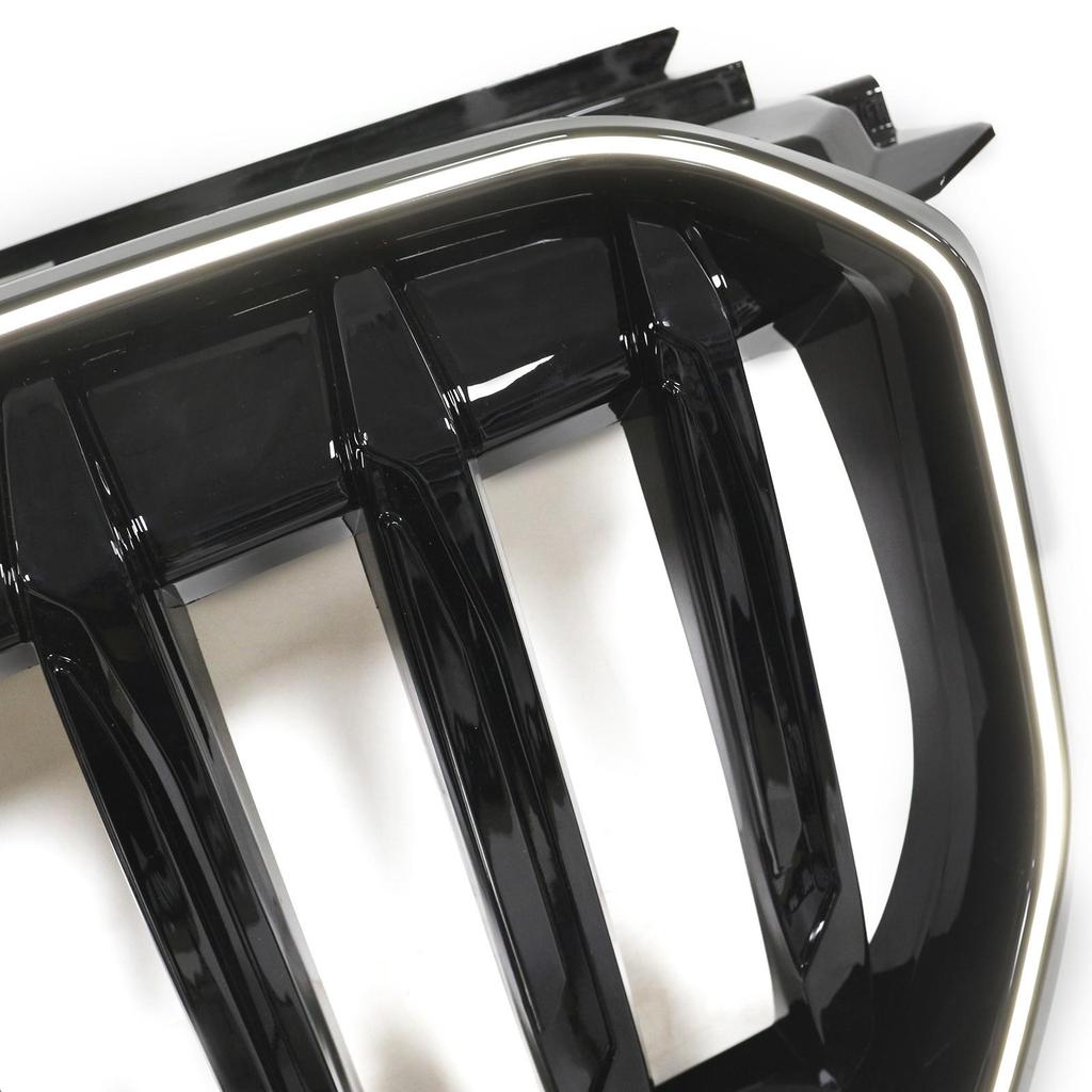 Gloss Black Front Bumper Kidney Grill Grille Compatible for BMW X1 U11 U12 2023-2024