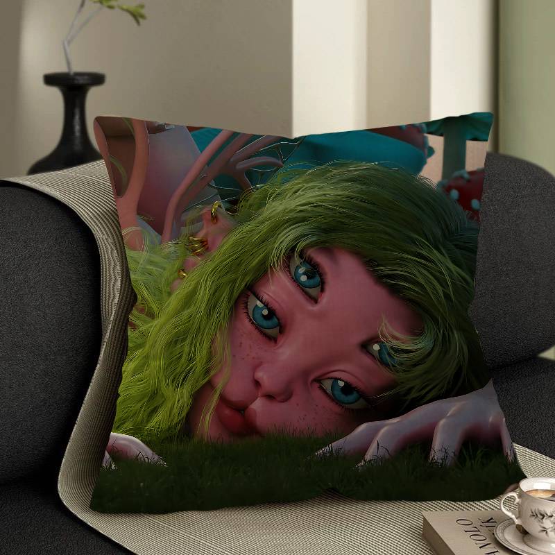 M-Melanie M-Martinez Singer Cushion Cover Inches Farmhouse Decor Home Throw Pillow Covers For Couch Decorations