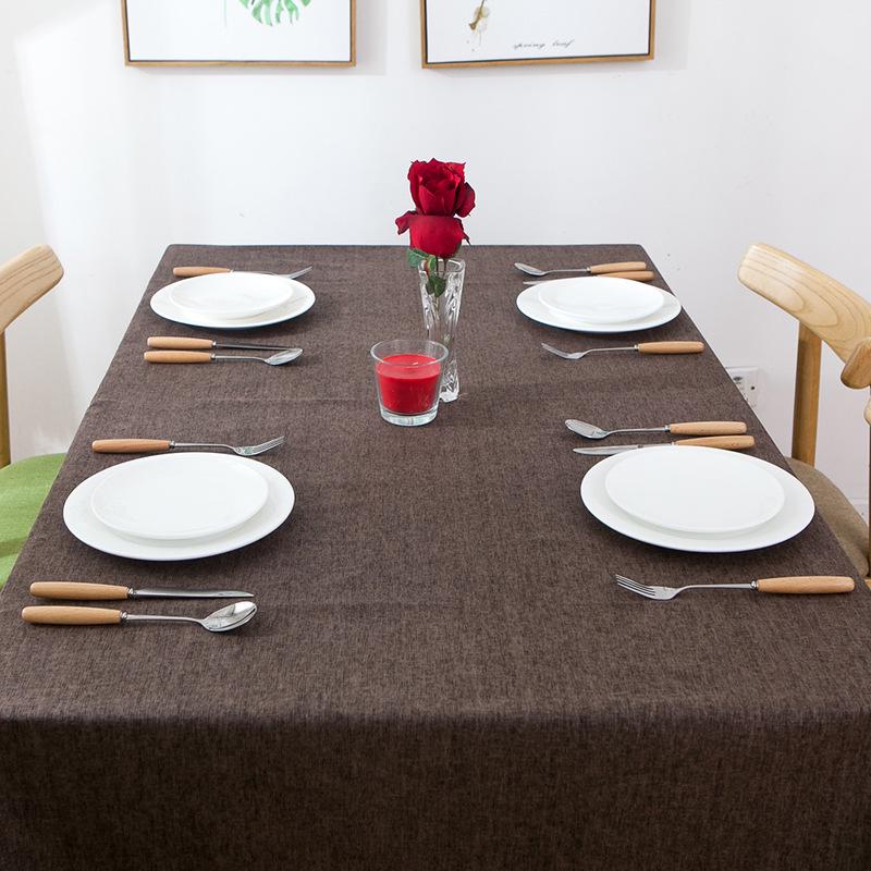 Простая водонепроницаемая однотонная скатерть однотонная приличная серая скатерть свадебное украшение дома банкетная прямоугольная скатерть