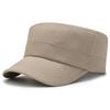 Men's Spring and Autumn New Simple Versatile Light Board Hat Outdoor Military Hat Men's Casual Fashion Flat Top Cap Men