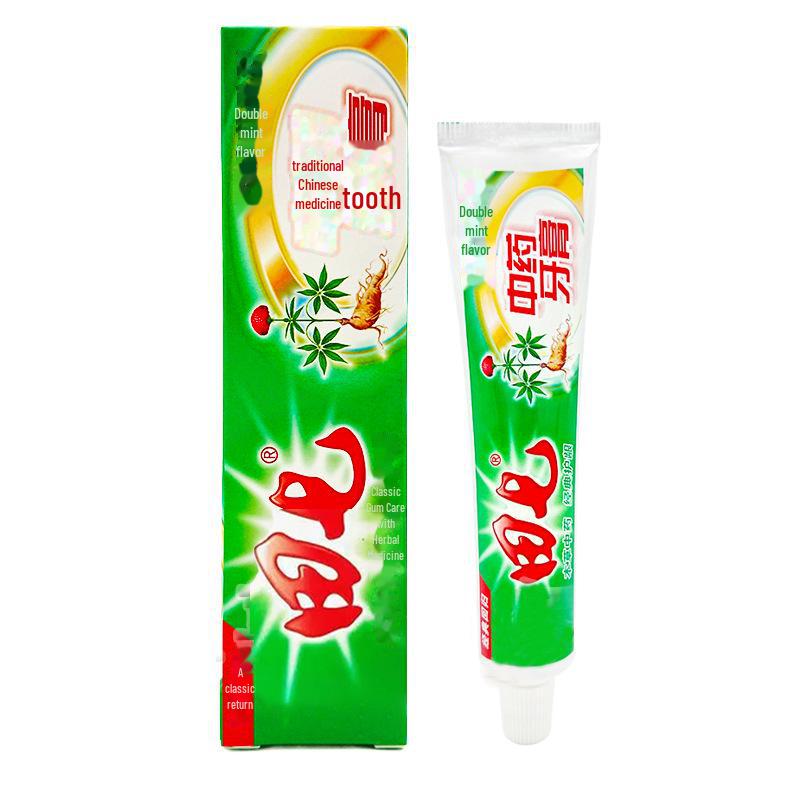 Зубная паста Tianqi Herbal, двойной вкус мяты, 200 г — удаляет желтые пятна для мужчин и женщин
