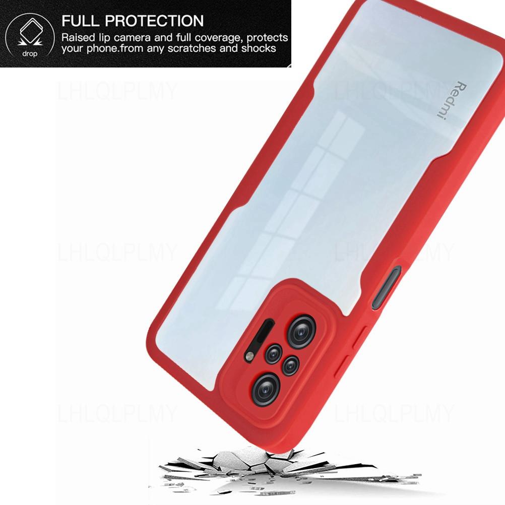 Front Back Protect ShockProof Case For Xiaomi Redmi 9T 9A 10A 9C 10C Note 10S 11S 9 10 Pro 5G A1 Plus Mi 11 Lite 11i 11T Cover
