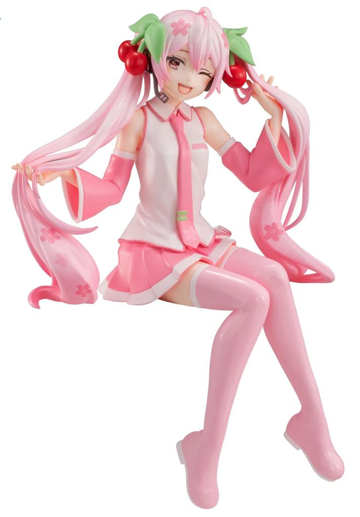 VOCALOID Sakura Miku Wink Noodle Stopper 16cm Ver. -