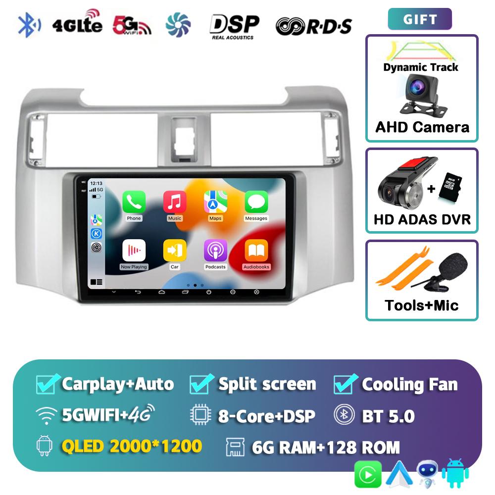 Android 14 Carplay Car Radio для Toyota 4Runner 4 Runner 2014 2015 2016 2017 2018 2019 Мультимедийный видеоплеер GPS 2Din Stereo