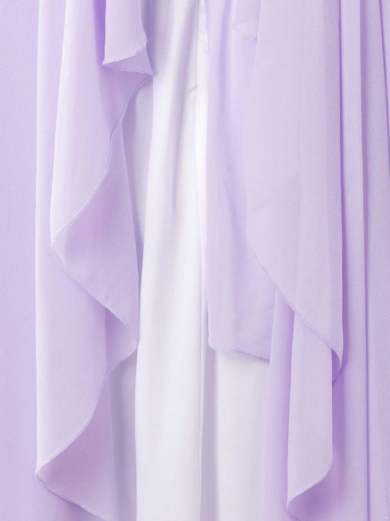 Kids Grecian Style Toga Dress Flowy Tulle Sleeveless Gown for Halloween Performance Costume