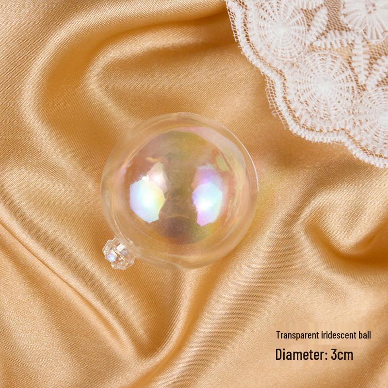 50 радужных шариков-пузырей для украшения торта - Красочные и прозрачные украшения для дня рождения