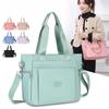 Versatile Women's Large Nylon Tote - Single-Shoulder, Simple Korean-Style Handbag for Shopping