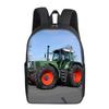 Excavator Printing Single Layer Backpack for Boy and Girls Best Gifts 2D Flat Cartoon School Bags for Children
