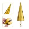 4-32 Mm HSS Titanium Coated Step Drill Bit Drilling Power Tools Metal High Speed Steel Wood Hole Cutter Step Cone Drill