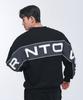 BORN TO WIN Nylon Mix Bold Sweatshirts [Black]