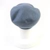 Excellent HERMES beret Saint Honor Serie Metal Lining HPattern Hat Blue gray cashmere 58 Used