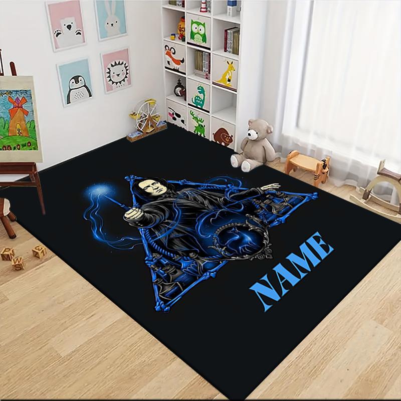 Custom Name "Harry Potter's Magical Journey" Carpet Rug Customizable Soft Washable Anti-Slip Home Living Room Sofa Mats Personalized Rug. 090984