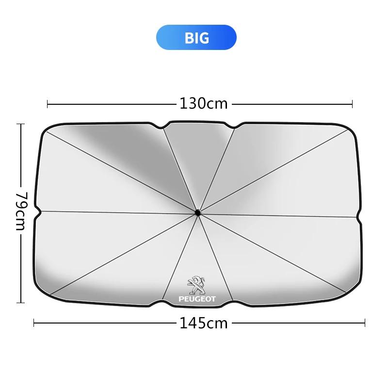 For Peugeot Car Front Window Sunshade Cover Windshield Folding Sun Shade For Peugeot 407 508 2008 5008 307 308 3008 206 207 208
