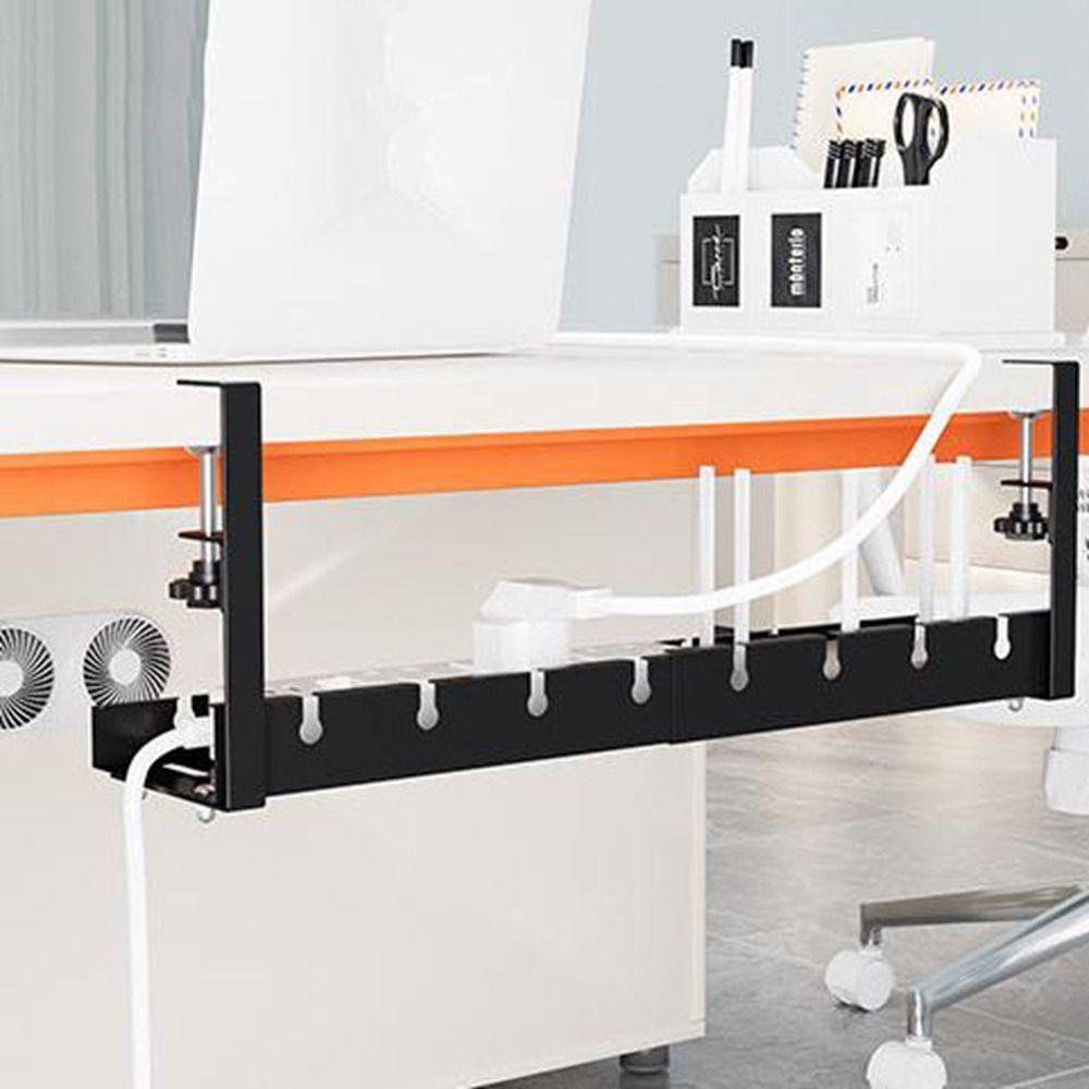 No Drilling Retractable Cable Storage Rack Space Saving Metal Cable Tray  for Home