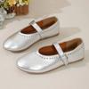 Women Flats Fashion Rivet Loafers Buckle Strap Round Toe Shallow Mary Jane Shoes Lady Soft Sole Leather Pumps Casual Thin Shoes