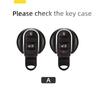 Styling Mouldings Suede Leather Car Key Case For BMW MINI COOPER S ONE JCW F54 F55 F56 F57 F60 CLUBMAN COUNTRYMAN Remote Fob Key