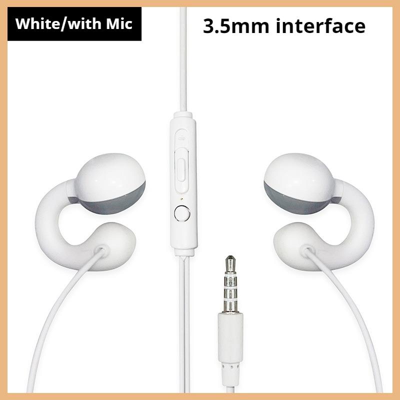 Wired Headphones Type C 3.5mm Surround Sound Earbuds Handsfree Sports Gamer Headsets in HD Mic Earphones