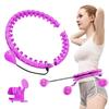 Hula Hoop Smart Fitness Hoop Diet Hula Hoop Automatic Spinning Ball Hard Exercise Massage Hula Hoop Size Adjustable Assembly Type 24 Knots Exercise