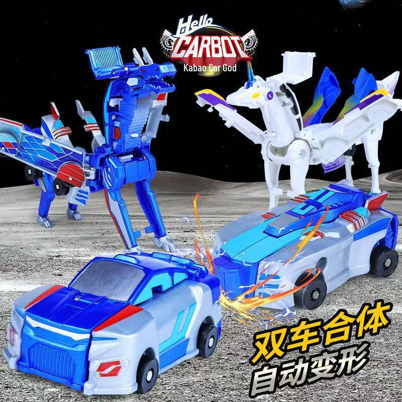 Официальная игрушка-трансформер на магнитах «Серебряный дракон» для мальчиков и девочек