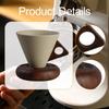 Керамическая кофейная кружка с блюдцем, чашка для капучино с ручкой, подарок на новоселье, кофейная посуда