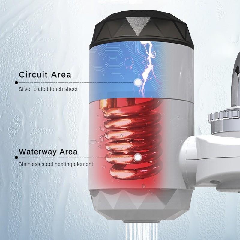 Электрический кран мощностью 3000 Вт, подключаемый к бытовой сети, не требующий установки, кран мгновенного нагрева для кухни и ванной комнаты, кран быстрого нагрева за три секунды