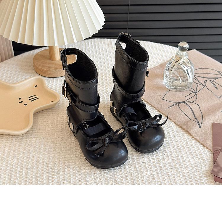 Водонепроницаемая кожаная обувь для девочек на весну/осень - Модная детская обувь на мягкой подошве