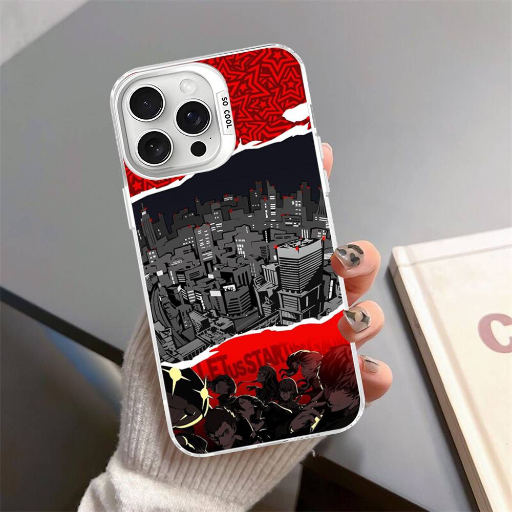 Яркий чехол для телефона Persona 5 Для iPhone 17 16 15 14 13 12 11 Pro Max Plus Матовый чехол