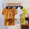 Children's Short-sleeved POLO Shirt Set Summer Casual Suit for Boys and Girls