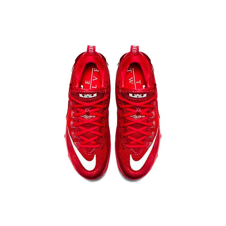 Nike Lebron 12 Low EP 'University Red' Джеймс 12 Ткань Амортизация Нескользящая Износостойкая Покрытие Мужской 724558-616