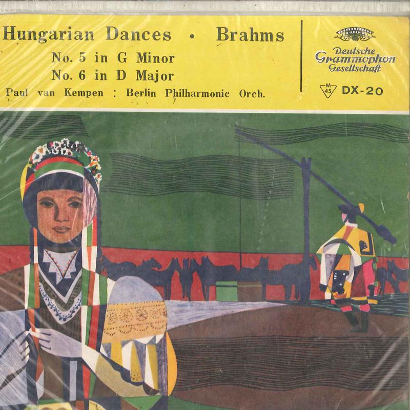 7inch Record PAUL VAN KEMPEN - Johannes Brahms Hungarian Dance No. DX20 GRAMMOPHON Japan Classical Used