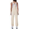 Women's Jumpsuits Summer Fashion Casual Loose Wide Leg Jumpsuits Solid Color Insert Pockets Retro Button Strap Jumpsuits