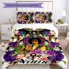 3pcs Custom Name Prince Purple Rain Bedding Set Duvet Cover Closure Includes 1 Duvet Cover & 2 Pillowcases for All Seasons Bedroom Decor
