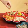 1Pc Candy Plate Dried Fruit Plate Fruit Basket Heart-Shaped Fruit Plate Candy Plate Snacks Nuts Bowl Bowl Box Container