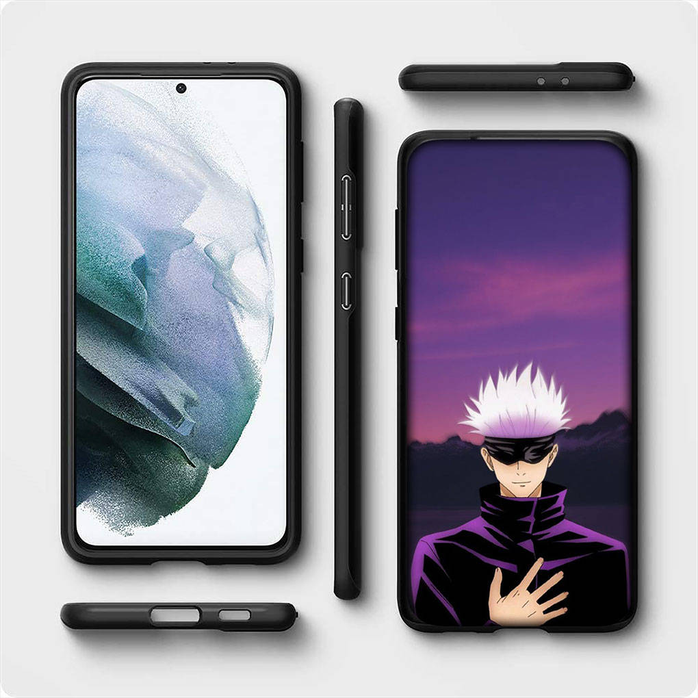 Чехол для телефона iPhone 15 14 Xiaomi Redmi Note 13 12 11 Pro Max X 8 7 9 XR Samsung Galaxy A15 S24 S23 Huawei OPPO A38 Jujutsu Anime Kaisen Gojo Satoru