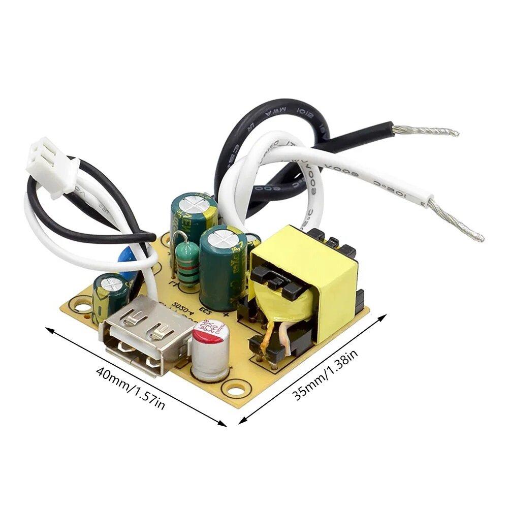 Импульсный модуль питания переменного и постоянного тока, 10 Вт, 5 В, 2 А, изолированный источник питания, 110 В переменного тока, 220 В постоянного тока, 5 В, понижающий понижающий преобразователь, голая печатная плата